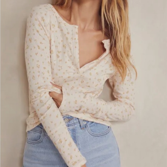 Free People Tops - NWT FREE PEOPLE BILLIE TOP TEA COMBO SOFT CLASSIC